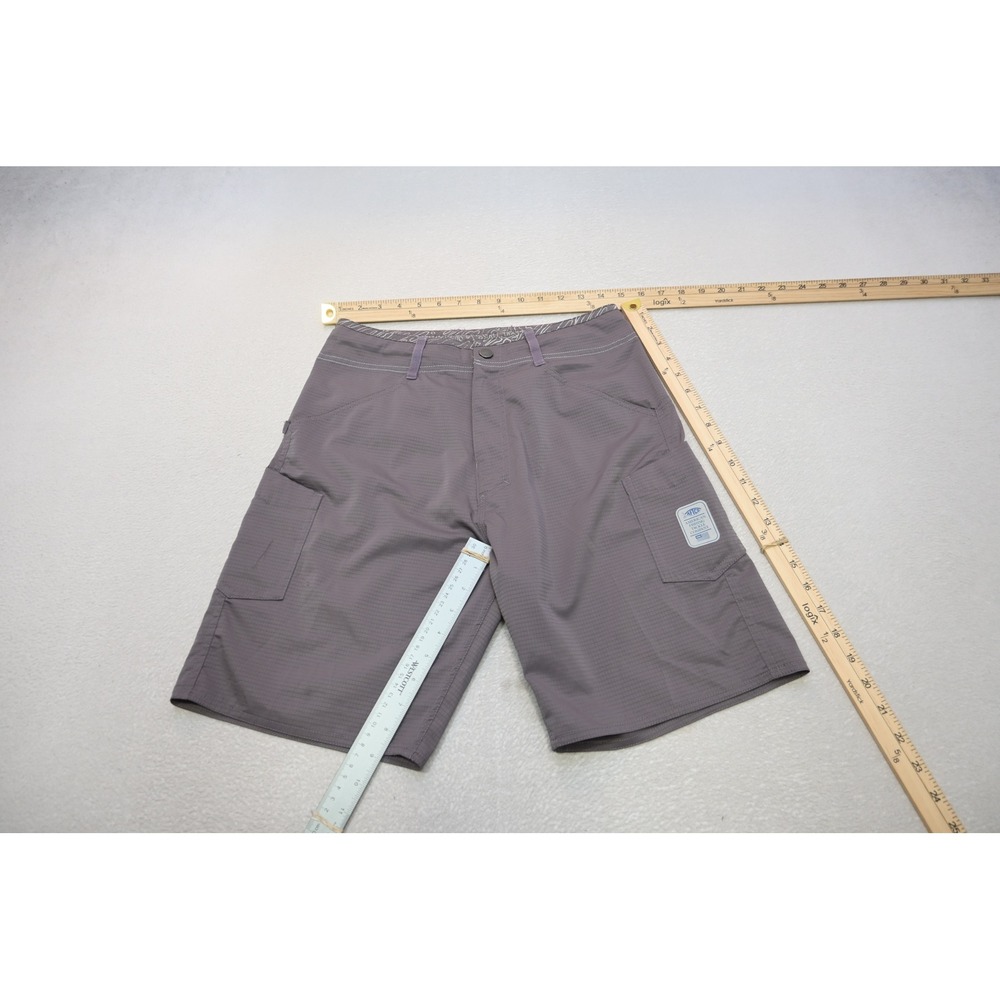 AFTCO Fishing Shorts Men 28 Gray Ripstop Cargo Utility Performance Excellent